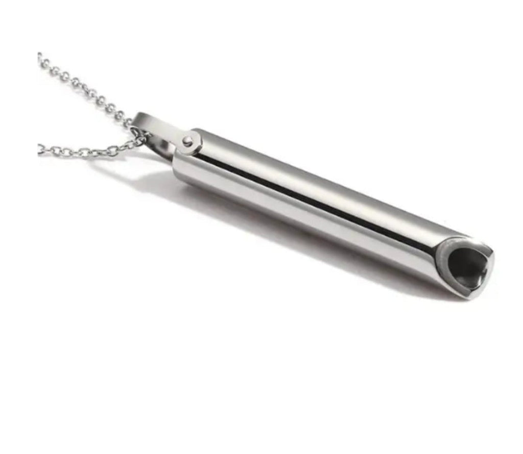 Vape Quit Smoking Mindfulness Necklace - Anxiety Relief Breathing Pendant